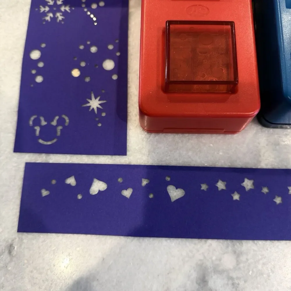 Lot Of 8 (12) Creative Memories Punches Shapes Borders Corner Scrapbooking